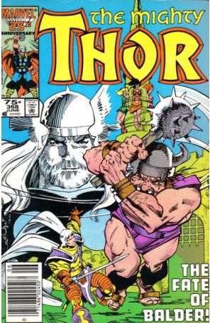 Thor 368 (Newsstand) published by Marvel with cover art by Walt Simonson