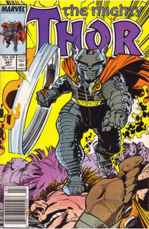 Thor 381 (Newsstand) published by Marvel with cover art by Walt Simonson