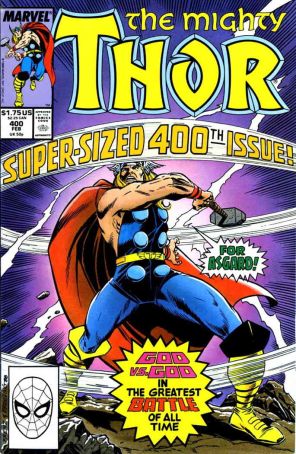 Thor 400 published by Marvel with cover art by Ron Frenz