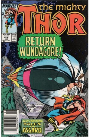 Thor 406 (Mark Jewelers) published by Marvel with cover art by Ron Frenz