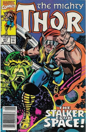 Thor 417 (Newsstand) published by Marvel with cover art by Ron Frenz
