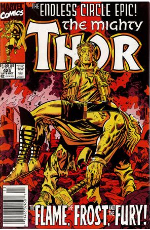 Thor 425 (Newsstand) published by Marvel with cover art by Ron Frenz