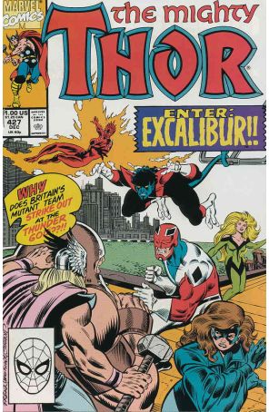 Thor 427 published by Marvel with cover art by Ron Frenz