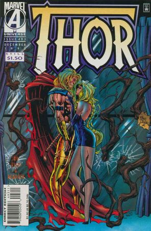 Thor 493 published by Marvel with cover art by Mike Deodato Jr.