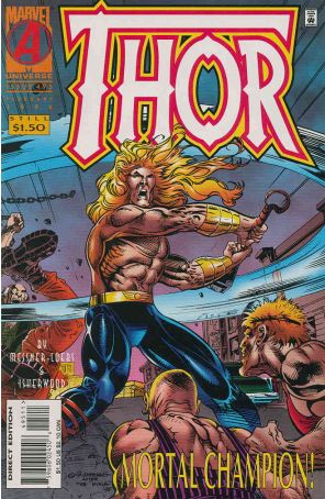 Thor 495 published by Marvel with cover art by Geof Isherwood