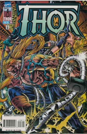 Thor 498 published by Marvel with cover art by Mike Deodato Jr.