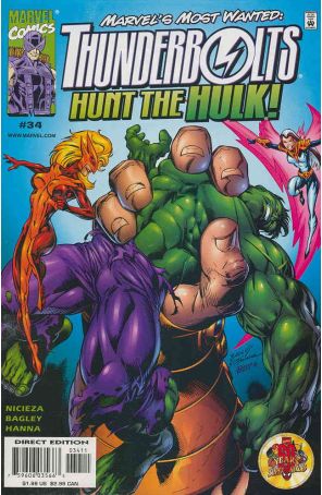 Thunderbolts 34 published by Marvel with cover art by Mark Bagley