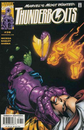 Thunderbolts 36 published by Marvel with cover art by Mark Bagley
