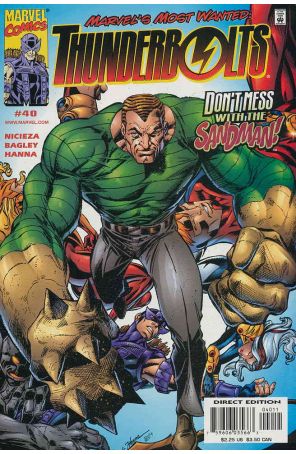 Thunderbolts 40 published by Marvel with cover art by Mark Bagley