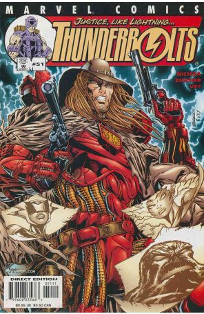 Thunderbolts 51 published by Marvel with cover art by Patrick Zircher