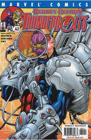 Thunderbolts 62 published by Marvel with cover art by Patrick Zircher