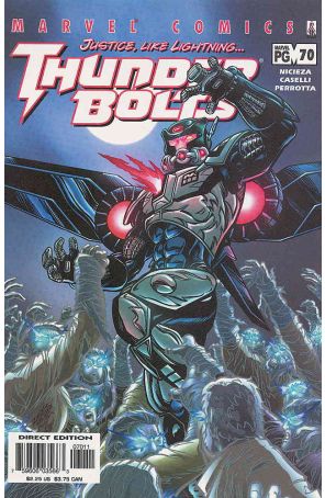Thunderbolts 70 published by Marvel with cover art by Patrick Zircher
