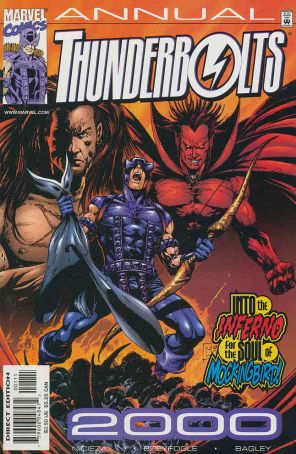 Thunderbolts Annual 2000 published by Marvel with cover art by Leonardo Manco