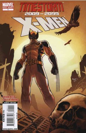 Timestorm 2009/2099: X-Men One-Shot 1 published by Marvel with cover art by Paul Renaud