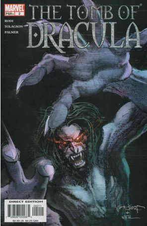 Tomb of Dracula (Vol. 2) 2 published by Marvel with cover art by Bill Sienkiewicz