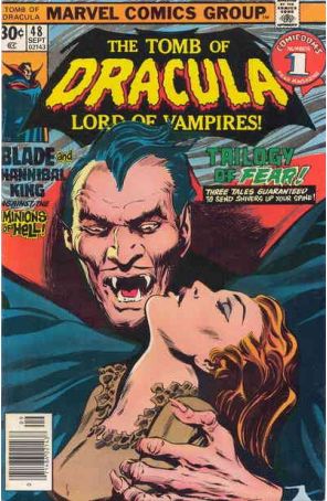 Tomb of Dracula 48 published by Marvel with cover art by Gene Colan