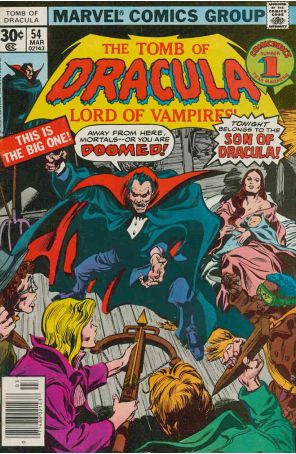Tomb of Dracula 54 published by Marvel with cover art by Gene Colan