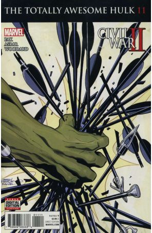 The Totally Awesome Hulk 11 published by Marvel with cover art by Terry Dodson