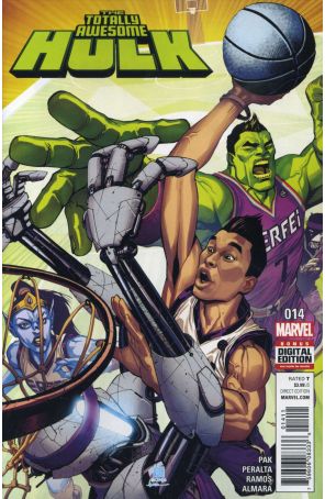 The Totally Awesome Hulk 14 published by Marvel with cover art by Bernard Chang