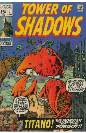 Tower of Shadows 7 published by Marvel with cover art by Jack Kirby, Marie Severin