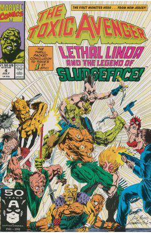 Toxic Avenger 4 published by Marvel with cover art by Rodney Ramos