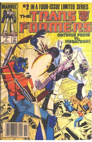 The Transformers 2 (Newsstand) published by Marvel with cover art by Michael Golden