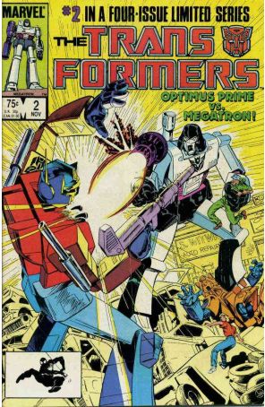 The Transformers 2 published by Marvel with cover art by Michael Golden
