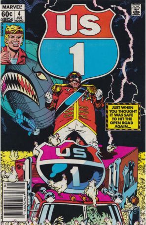U.S. 1 4 (Newsstand) published by Marvel with cover art by Michael Golden