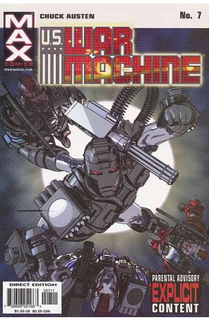 U.S. War Machine 7 published by Marvel with cover art by Chuck Austen