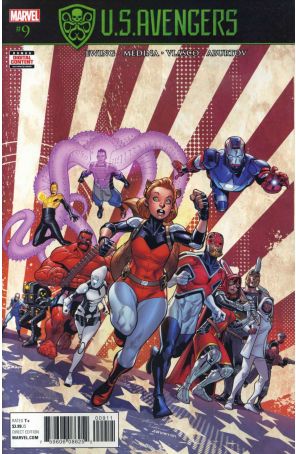 U.S.Avengers 9 published by Marvel with cover art by Paco Medina