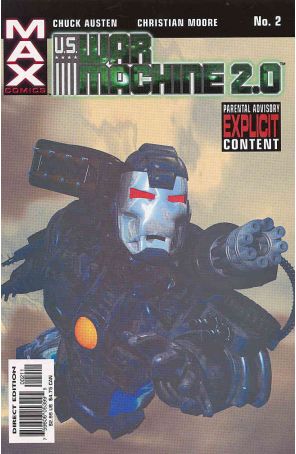 US War Machine 2.0 2 published by Marvel with cover art by Christian Moore