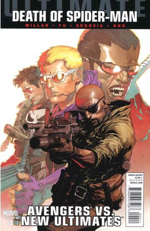 Ultimate Avengers Vs. New Ultimates 4 published by Marvel with cover art by Leinil Francis Yu