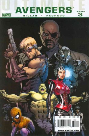 Ultimate Avengers 3 published by Marvel with cover art by Carlos Pacheco