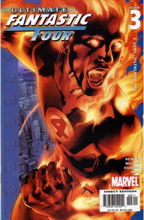 Ultimate Fantastic Four 3 published by Marvel with cover art by Bryan Hitch