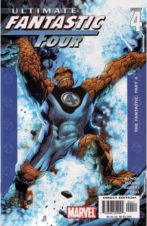 Ultimate Fantastic Four 4 published by Marvel with cover art by Bryan Hitch