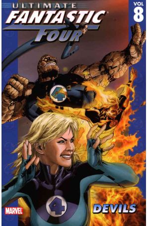Ultimate Fantastic Four TPB 8 published by Marvel with cover art by Salvador Larroca