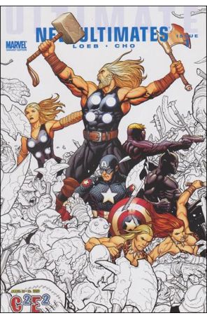 Ultimate New Ultimates 1C published by Marvel with cover art by Frank Cho