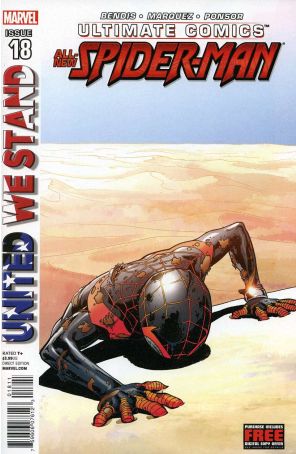 Ultimate Spider-Man (3rd Series) 18 published by Marvel with cover art by David Marquez