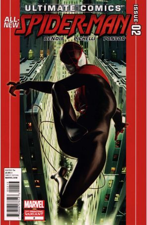 Ultimate Spider-Man (3rd Series) 2 (3rd) published by Marvel with cover art by Kaare Andrews