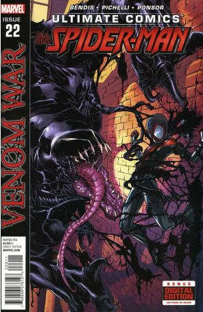 Ultimate Spider-Man (3rd Series) 22 published by Marvel with cover art by Sara Pichelli