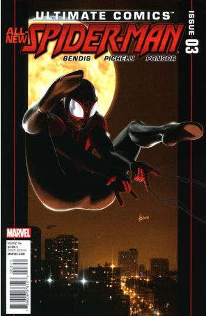 Ultimate Spider-Man (3rd Series) 3 published by Marvel with cover art by Kaare Andrews
