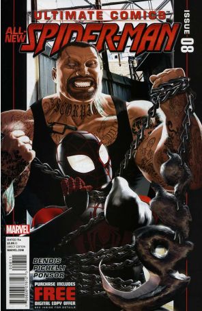Ultimate Spider-Man (3rd Series) 8 published by Marvel with cover art by Kaare Andrews
