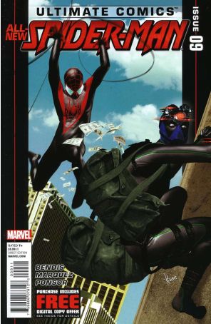 Ultimate Spider-Man (3rd Series) 9 published by Marvel with cover art by Kaare Andrews