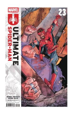 Ultimate Spider-Man (4th Series) 23 published by Marvel with cover art by Marco Checchetto