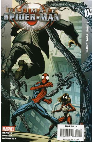 Ultimate Spider-Man 104 published by Marvel with cover art by Mark Bagley