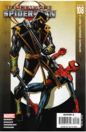 Ultimate Spider-Man 108 published by Marvel with cover art by Mark Bagley