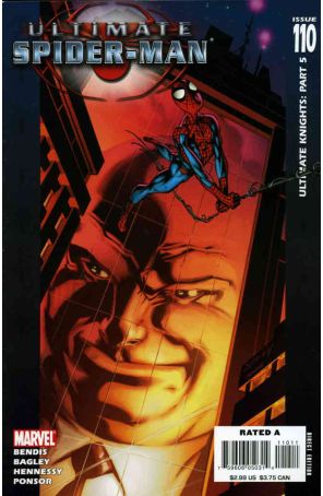 Ultimate Spider-Man 110 published by Marvel with cover art by Mark Bagley