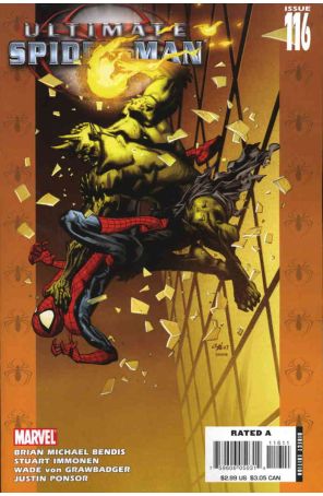Ultimate Spider-Man 116 published by Marvel with cover art by Stuart Immonen