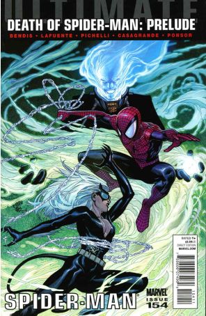 Ultimate Spider-Man 154 published by Marvel with cover art by Steve McNiven