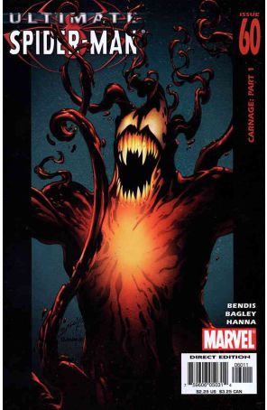 Ultimate Spider-Man 60 published by Marvel with cover art by Mark Bagley